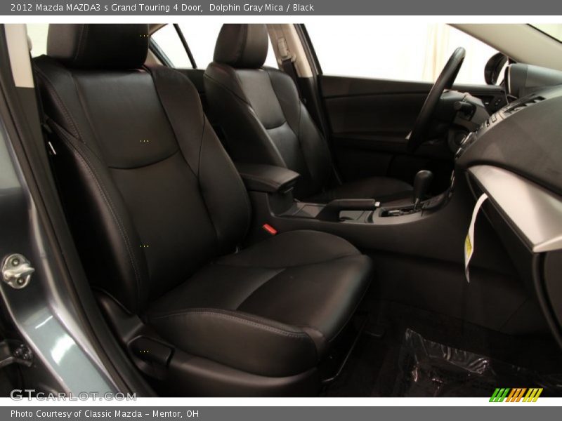 Dolphin Gray Mica / Black 2012 Mazda MAZDA3 s Grand Touring 4 Door