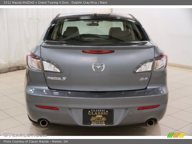 Dolphin Gray Mica / Black 2012 Mazda MAZDA3 s Grand Touring 4 Door