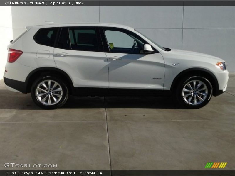Alpine White / Black 2014 BMW X3 xDrive28i
