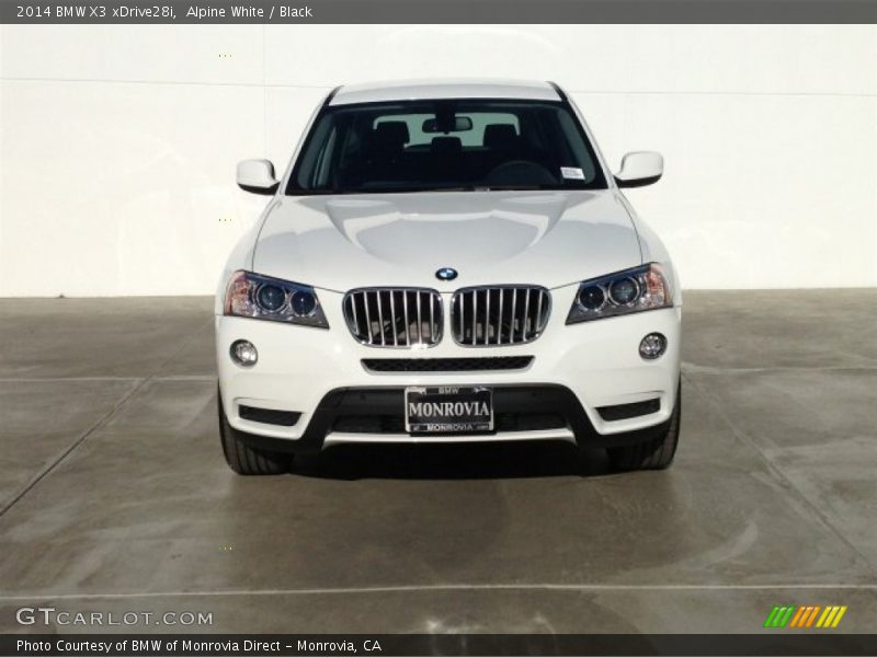 Alpine White / Black 2014 BMW X3 xDrive28i