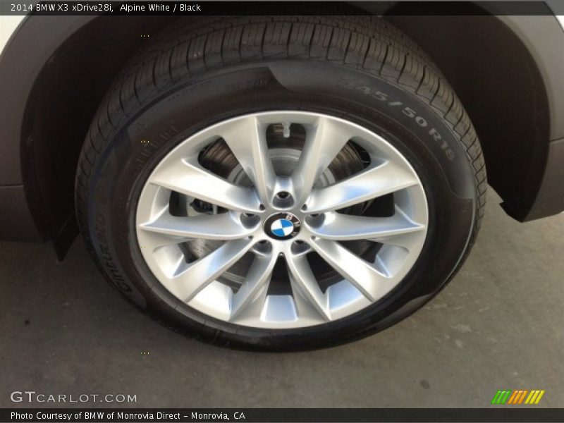 Alpine White / Black 2014 BMW X3 xDrive28i