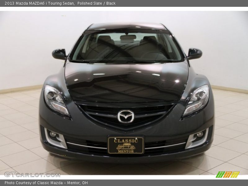 Polished Slate / Black 2013 Mazda MAZDA6 i Touring Sedan