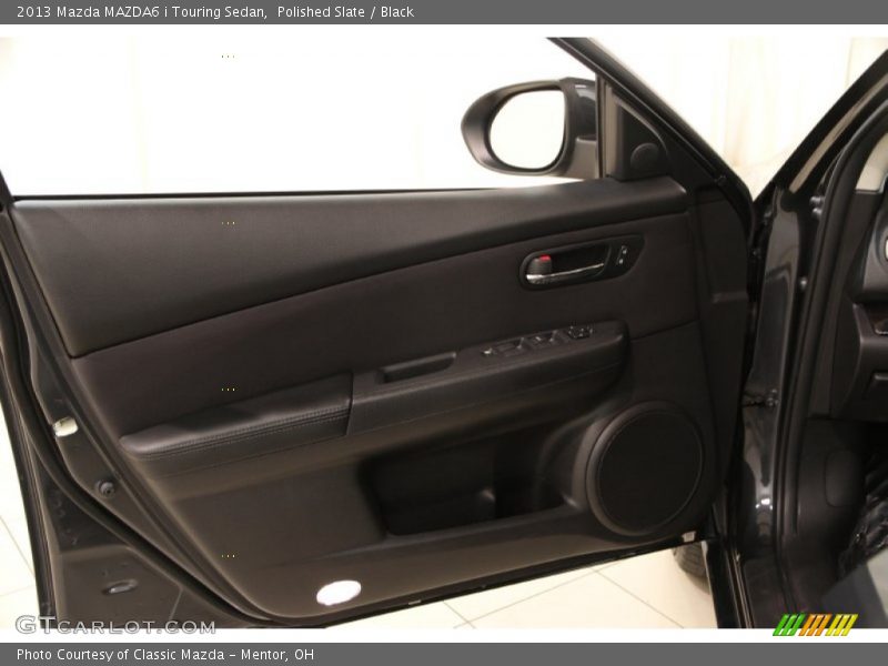 Polished Slate / Black 2013 Mazda MAZDA6 i Touring Sedan