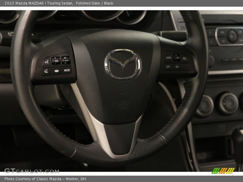 Polished Slate / Black 2013 Mazda MAZDA6 i Touring Sedan