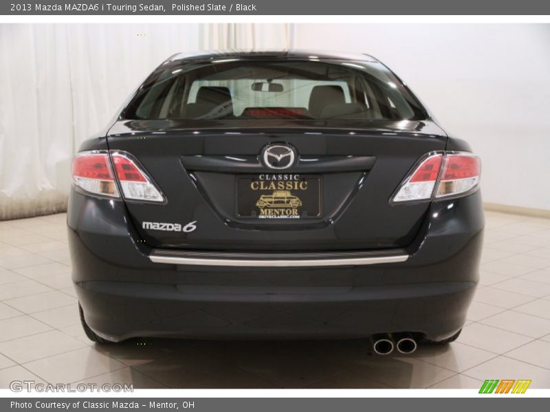 Polished Slate / Black 2013 Mazda MAZDA6 i Touring Sedan