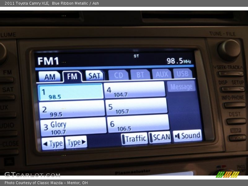 Blue Ribbon Metallic / Ash 2011 Toyota Camry XLE
