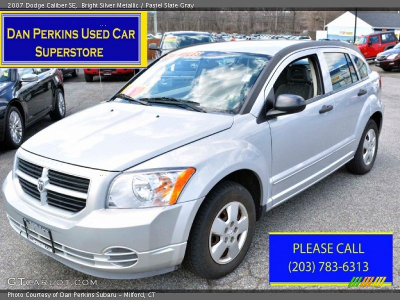Bright Silver Metallic / Pastel Slate Gray 2007 Dodge Caliber SE