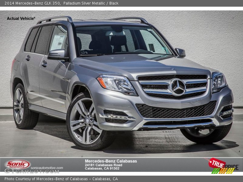 Palladium Silver Metallic / Black 2014 Mercedes-Benz GLK 350