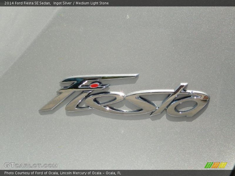 Ingot Silver / Medium Light Stone 2014 Ford Fiesta SE Sedan