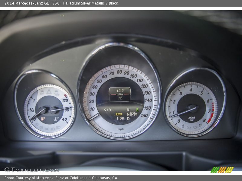 Palladium Silver Metallic / Black 2014 Mercedes-Benz GLK 350