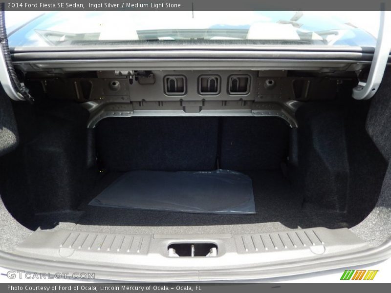 Ingot Silver / Medium Light Stone 2014 Ford Fiesta SE Sedan