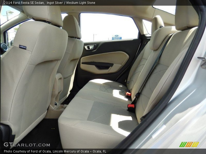 Ingot Silver / Medium Light Stone 2014 Ford Fiesta SE Sedan
