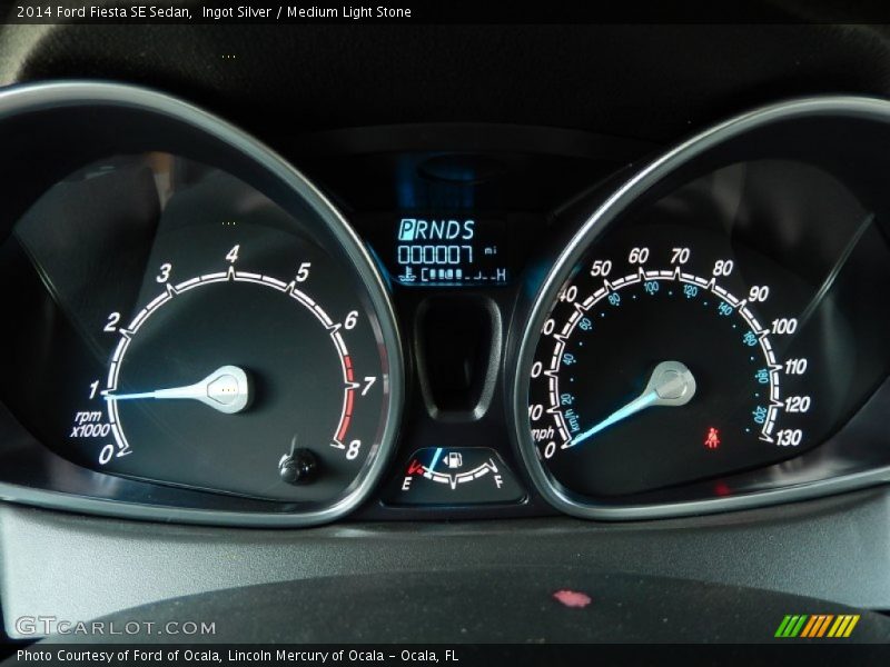 Ingot Silver / Medium Light Stone 2014 Ford Fiesta SE Sedan