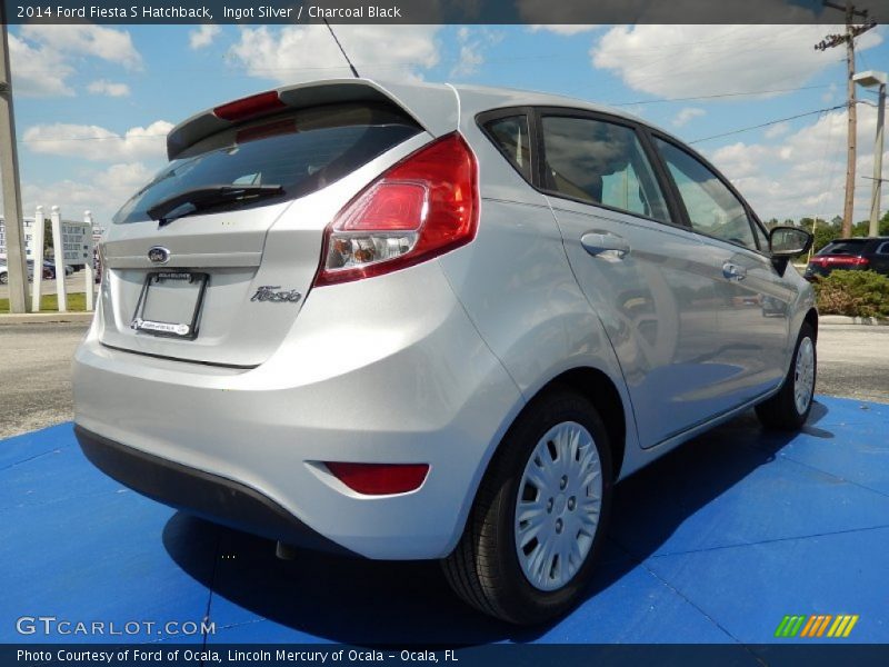 Ingot Silver / Charcoal Black 2014 Ford Fiesta S Hatchback