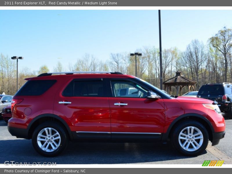 Red Candy Metallic / Medium Light Stone 2011 Ford Explorer XLT