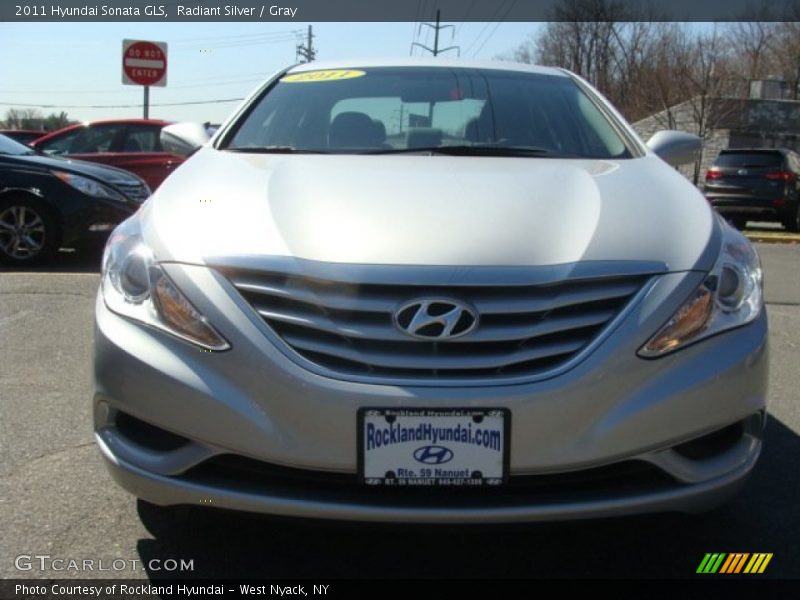 Radiant Silver / Gray 2011 Hyundai Sonata GLS