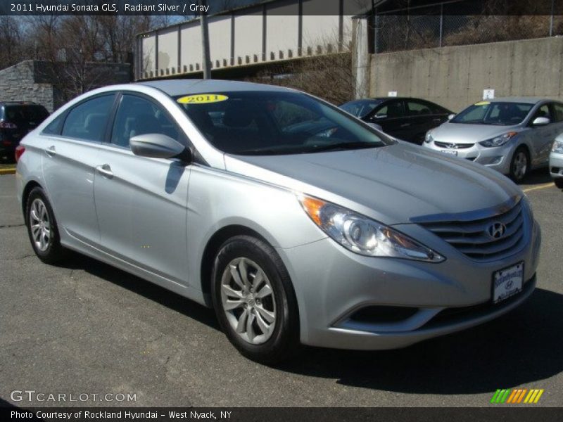Radiant Silver / Gray 2011 Hyundai Sonata GLS