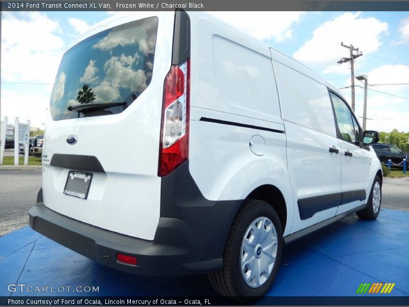 Frozen White / Charcoal Black 2014 Ford Transit Connect XL Van