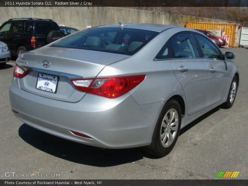 Radiant Silver / Gray 2011 Hyundai Sonata GLS