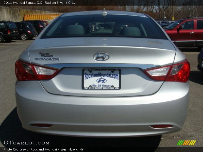 Radiant Silver / Gray 2011 Hyundai Sonata GLS