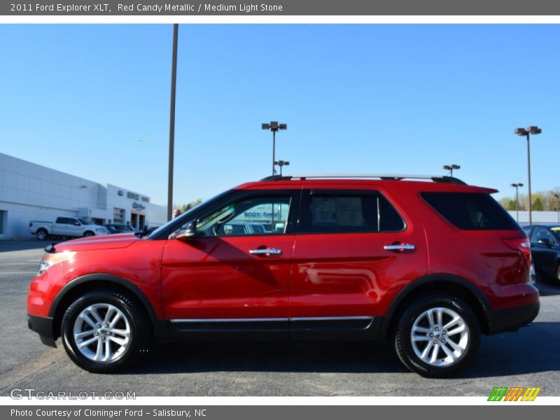 Red Candy Metallic / Medium Light Stone 2011 Ford Explorer XLT