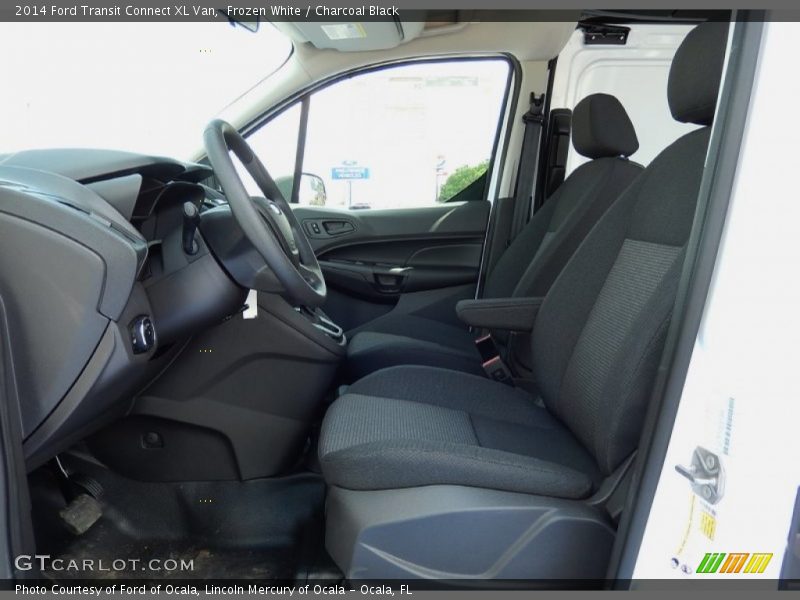 Frozen White / Charcoal Black 2014 Ford Transit Connect XL Van