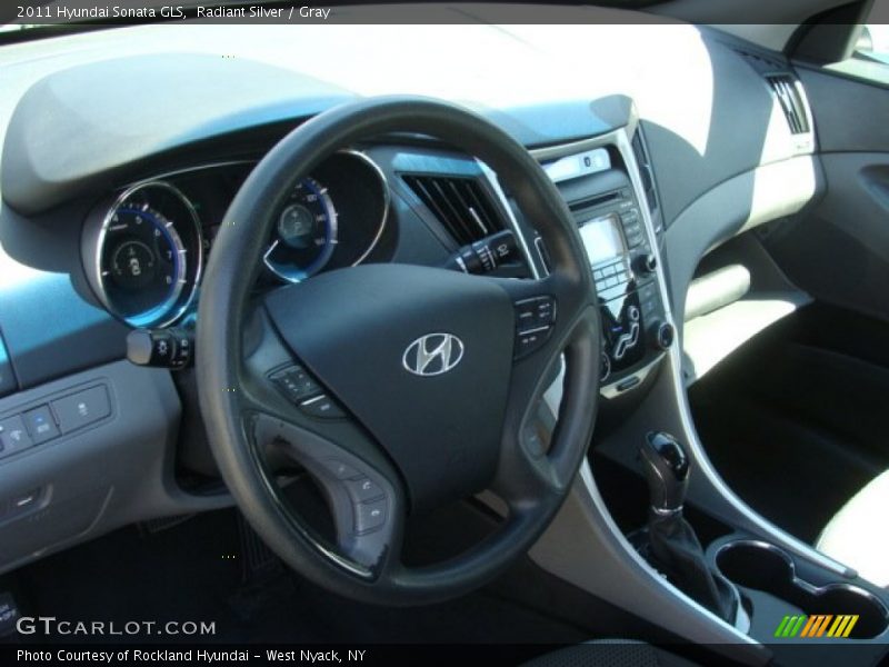 Radiant Silver / Gray 2011 Hyundai Sonata GLS