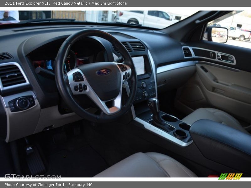 Red Candy Metallic / Medium Light Stone 2011 Ford Explorer XLT