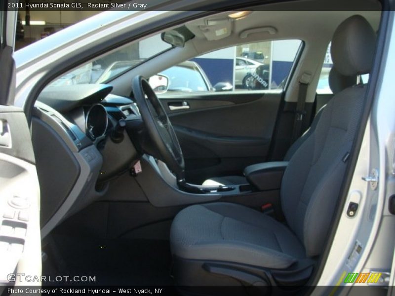 Radiant Silver / Gray 2011 Hyundai Sonata GLS