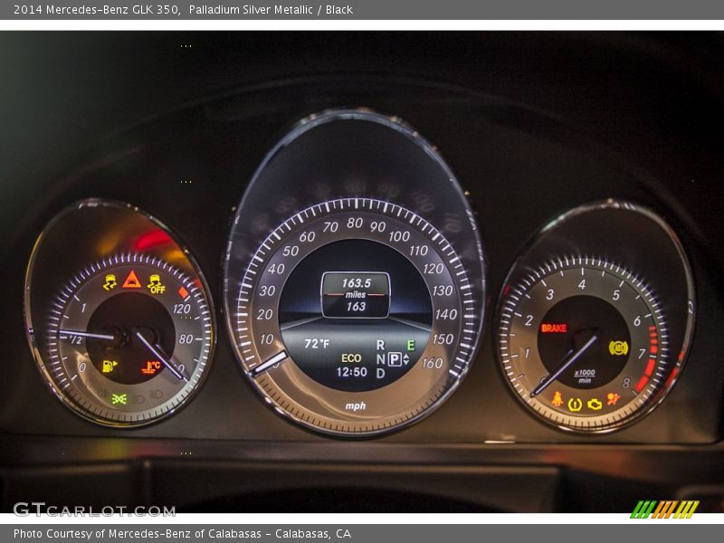 Palladium Silver Metallic / Black 2014 Mercedes-Benz GLK 350