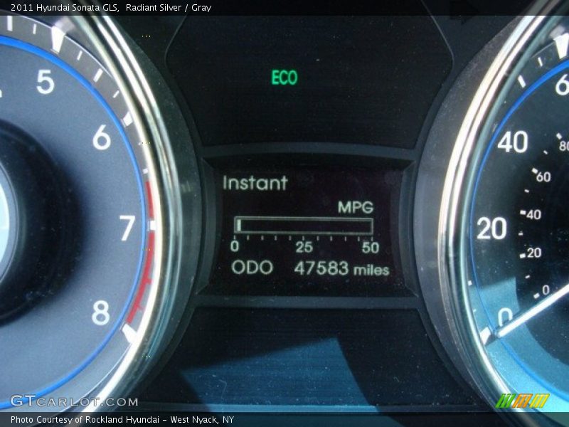 Radiant Silver / Gray 2011 Hyundai Sonata GLS