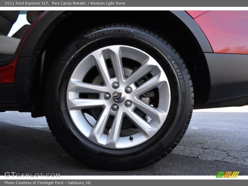 Red Candy Metallic / Medium Light Stone 2011 Ford Explorer XLT