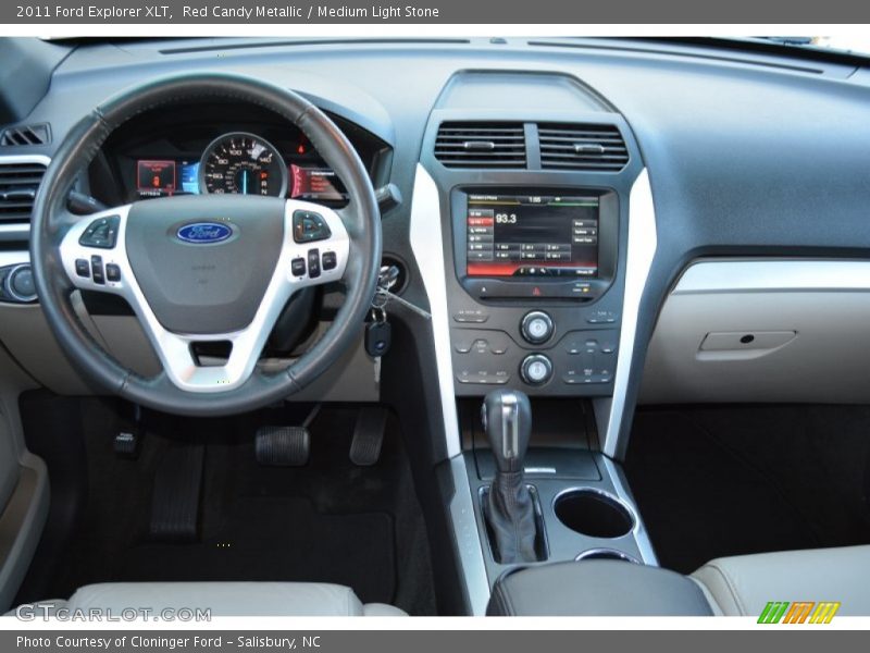 Red Candy Metallic / Medium Light Stone 2011 Ford Explorer XLT
