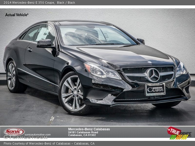 Black / Black 2014 Mercedes-Benz E 350 Coupe