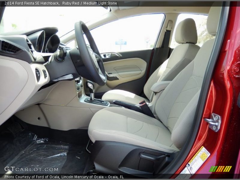 Ruby Red / Medium Light Stone 2014 Ford Fiesta SE Hatchback