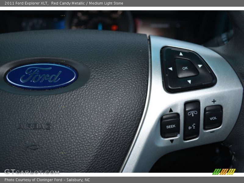 Red Candy Metallic / Medium Light Stone 2011 Ford Explorer XLT
