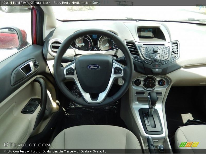 Ruby Red / Medium Light Stone 2014 Ford Fiesta SE Hatchback