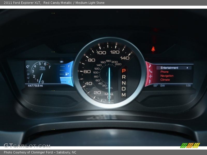 Red Candy Metallic / Medium Light Stone 2011 Ford Explorer XLT