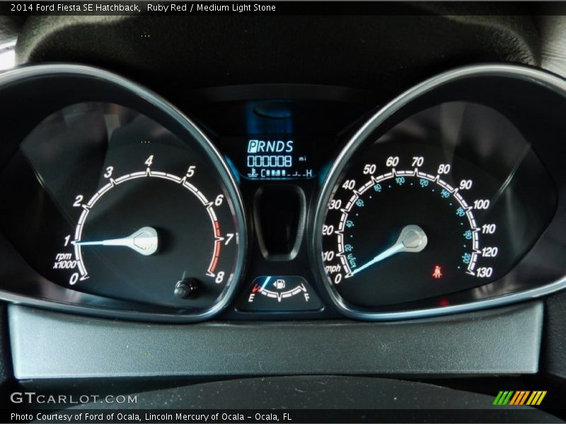 Ruby Red / Medium Light Stone 2014 Ford Fiesta SE Hatchback