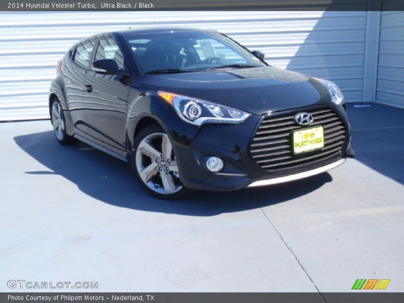 Ultra Black / Black 2014 Hyundai Veloster Turbo