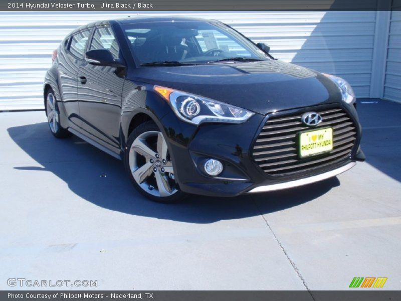 Ultra Black / Black 2014 Hyundai Veloster Turbo