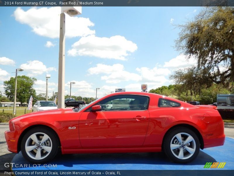 Race Red / Medium Stone 2014 Ford Mustang GT Coupe