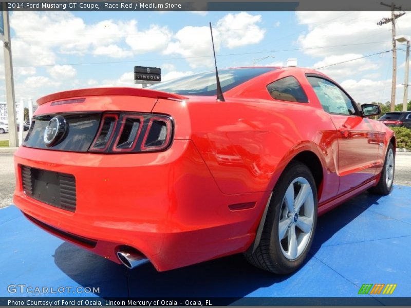 Race Red / Medium Stone 2014 Ford Mustang GT Coupe
