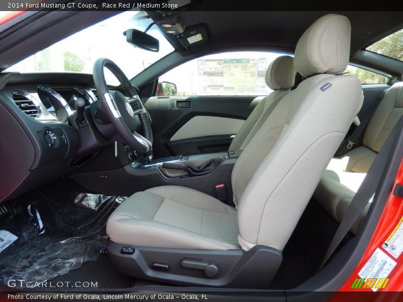 Race Red / Medium Stone 2014 Ford Mustang GT Coupe