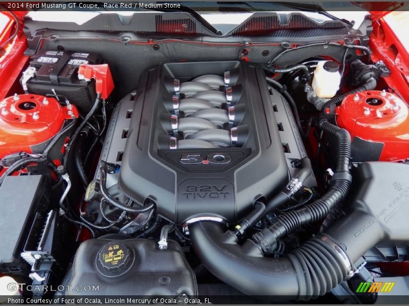 Race Red / Medium Stone 2014 Ford Mustang GT Coupe