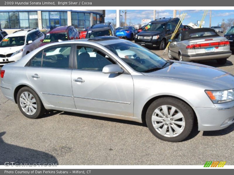 Bright Silver / Cocoa 2009 Hyundai Sonata Limited