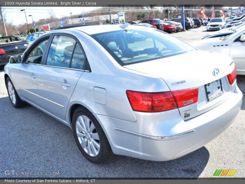 Bright Silver / Cocoa 2009 Hyundai Sonata Limited