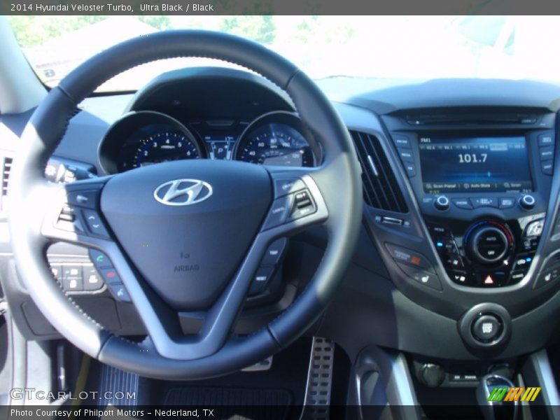 Ultra Black / Black 2014 Hyundai Veloster Turbo