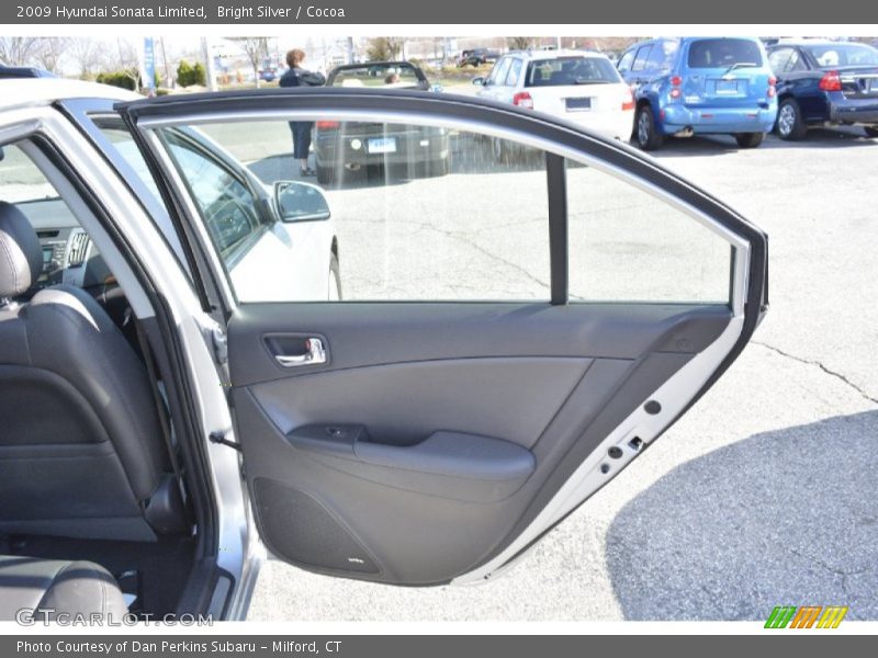 Bright Silver / Cocoa 2009 Hyundai Sonata Limited