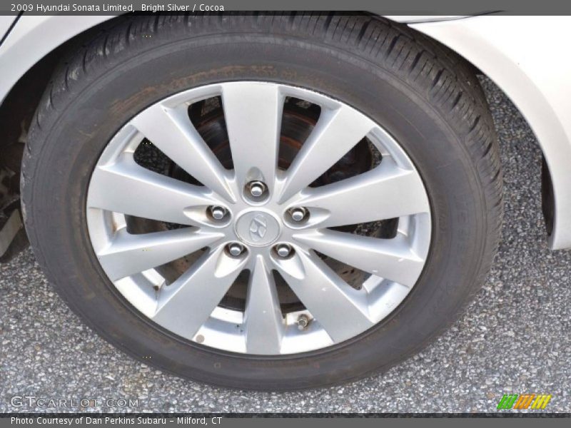 Bright Silver / Cocoa 2009 Hyundai Sonata Limited